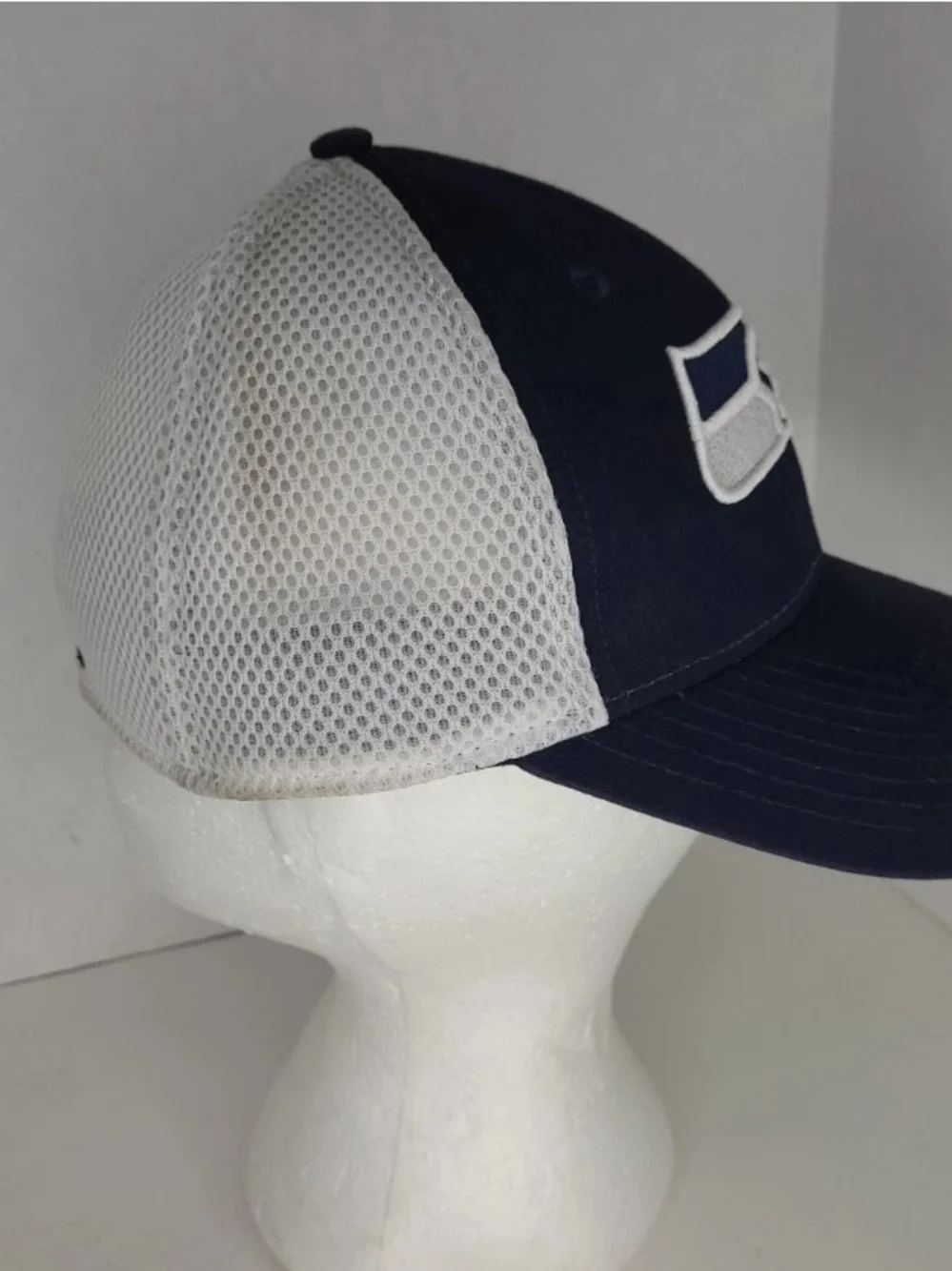 New Era Kids Seattle Seahawks Navy and White Logo Cap